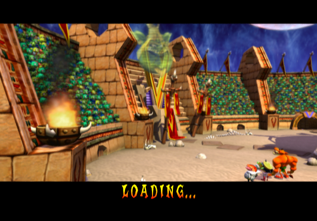Crash Nitro Kart (PlayStation 2) screenshot: Loading screen 1.