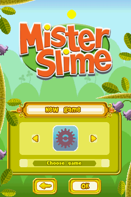 Mister Slime (Nintendo DS) screenshot: Choose game