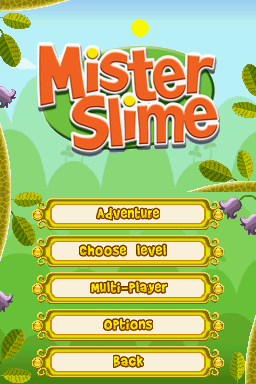Mister Slime (Nintendo DS) screenshot: New game menu