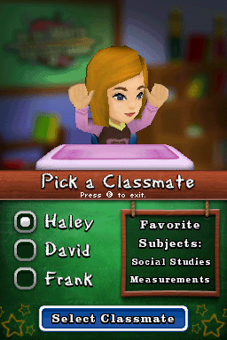 Are You Smarter Than A 5th Grader?: Back To School (Nintendo DS) screenshot: Pick a Classmate