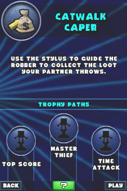 TouchMaster 2 (Nintendo DS) screenshot: Catwalk Caper intro