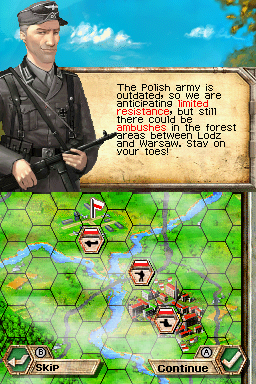 Panzer Tactics DS (Nintendo DS) screenshot: Outdated army