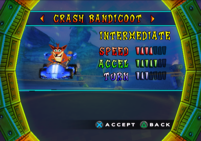 Crash Nitro Kart (PlayStation 2) screenshot: Before the challenge begins, you must select a teammate.