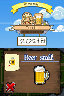 Oktoberfest: The Official Game (Nintendo DS) screenshot: Beer stall
