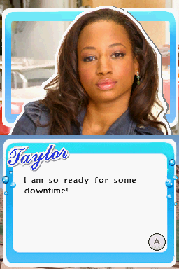 High School Musical 2: Work This Out! (Nintendo DS) screenshot: Taylor