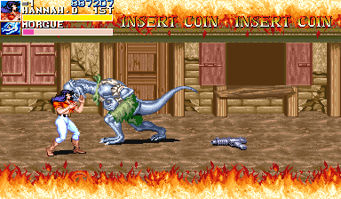 Cadillacs and Dinosaurs (Arcade) screenshot: Boss Morgue