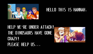 Cadillacs and Dinosaurs (Arcade) screenshot: Cut-scene