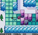 Tiny Toon Adventures: Dizzy's Candy Quest (Game Boy Color) screenshot: The worm is need to activate switches