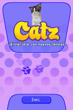Petz: Catz 2 (Nintendo DS) screenshot: Spanish Title Screen