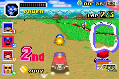 Konami Krazy Racers (Game Boy Advance) screenshot: In Game