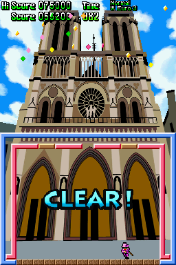 Pang: Magical Michael (Nintendo DS) screenshot: Clear!
