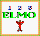 Sesame Street: Elmo's 123s (Game Boy Color) screenshot: Title Screen #1