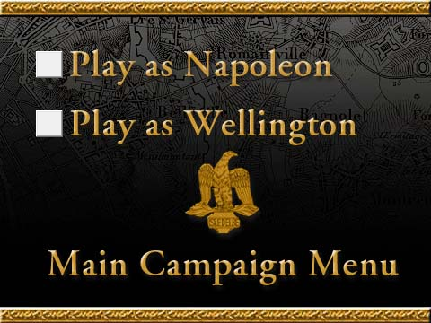 Napoleon: Interactive Battle Simulator (Browser) screenshot: Choose your side.