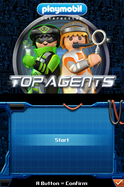 Playmobil Top Agents (Nintendo DS) screenshot: Title screen