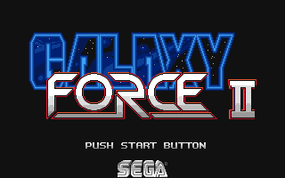 Galaxy Force II (Amiga) screenshot: Title screen