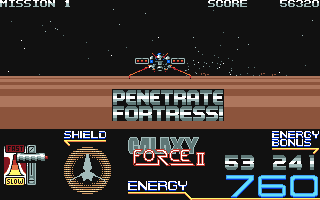 Galaxy Force II (Amiga) screenshot: Penetrate fortress