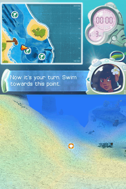 Petz: Dolphinz Encounter (Nintendo DS) screenshot: Swimming