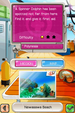 Petz: Dolphinz Encounter (Nintendo DS) screenshot: Mission