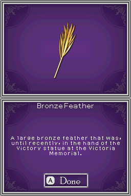 Hidden Mysteries: Buckingham Palace (Nintendo DS) screenshot: Bronze Feather