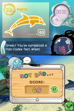 Petz: Dolphinz Encounter (Nintendo DS) screenshot: Not Bad
