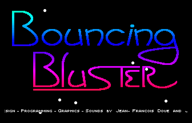 Bouncing Bluster (Apple IIgs) screenshot: Title Screen