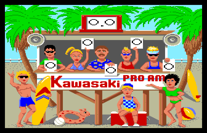 California Games (Apple IIgs) screenshot: Surfing Score
