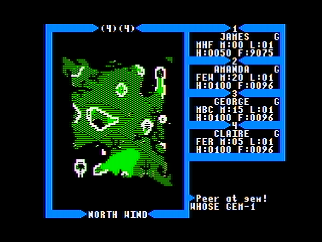 Screenshot of Exodus: Ultima III (Apple II, 1983) - MobyGames