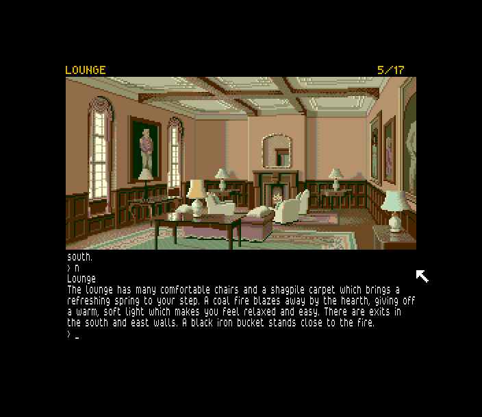 Screenshot of The Guild of Thieves (ZX Spectrum Next, 1987) - MobyGames