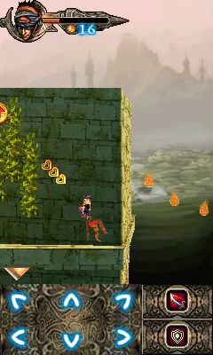 Prince of Persia HD (Windows Mobile) screenshot: Swinging