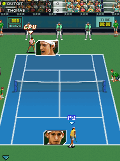 Wimbledon 2009 (J2ME) screenshot: Court: Hard court