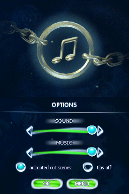 Chainz Galaxy (Nintendo DS) screenshot: Options