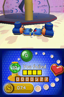 M&M's Adventure (Nintendo DS) screenshot: You failed