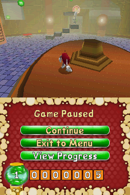 M&M's Adventure (Nintendo DS) screenshot: Game Paused