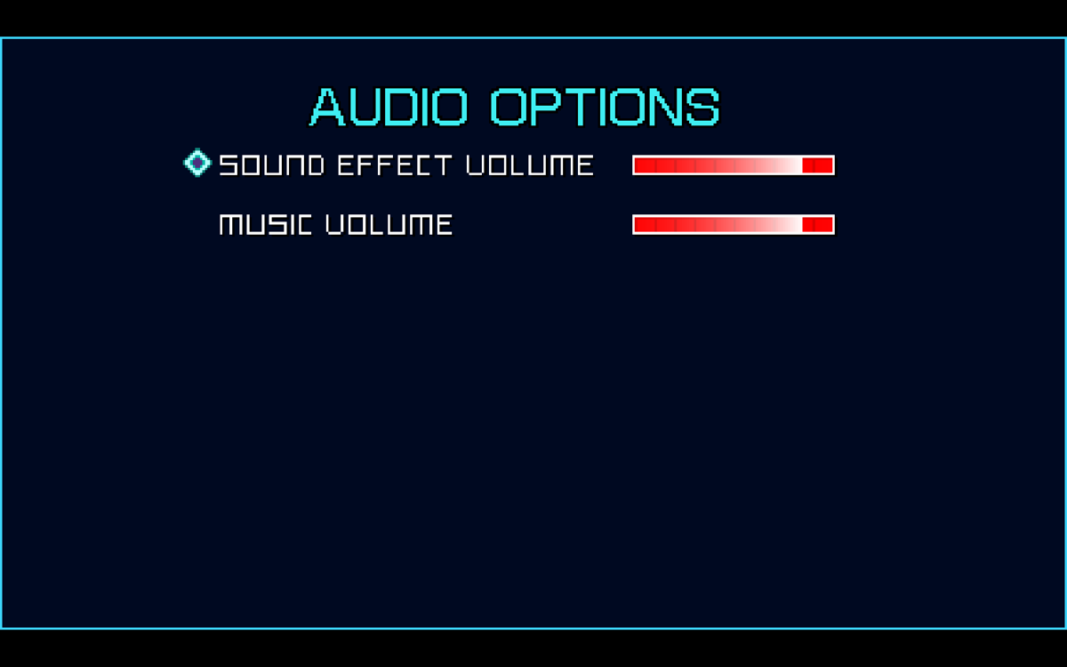 Axiom Verge 2 (Windows) screenshot: Audio options screen