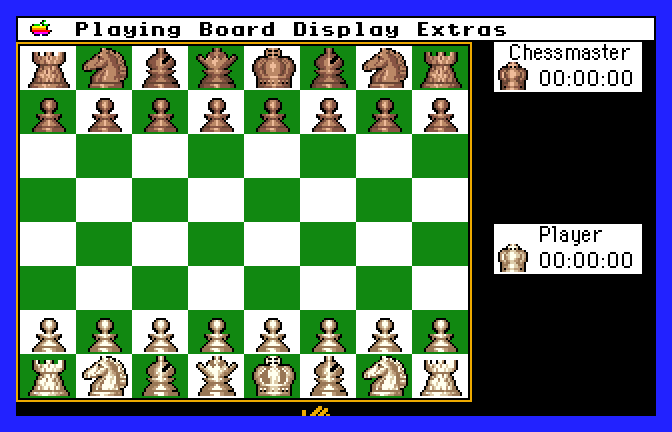The Fidelity Chessmaster 2100 (Apple IIgs) screenshot: Game Board