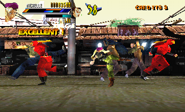 Gekido (PlayStation) screenshot: Female ninjas, I suppose.