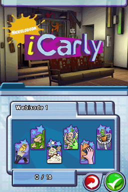 iCarly (Nintendo DS) screenshot: Webisode 1