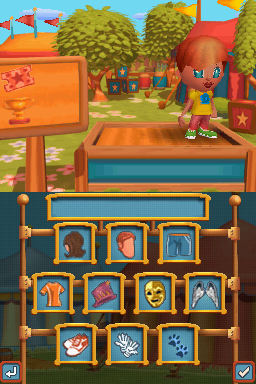 New Carnival Games (Nintendo DS) screenshot: Character customization