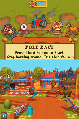 New Carnival Games (Nintendo DS) screenshot: Let's try Pole Race