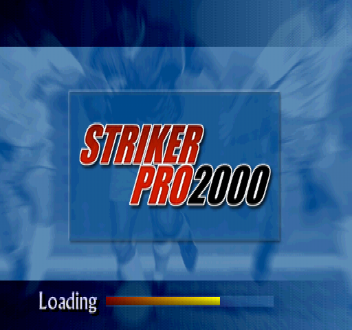 Striker Pro 2000 (PlayStation) screenshot: Striker Pro 2000 "title screen" / Loading