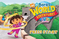 Dora the Explorer: Dora's World Adventure (Game Boy Advance) screenshot: Intro screen