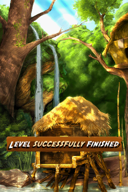 Puzzle Expedition: The Quest for the Tear of God (Nintendo DS) screenshot: Level Successfully Finished
