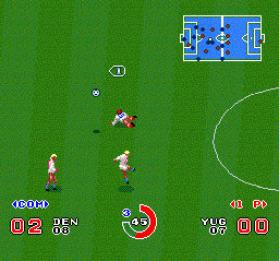 Goal! (SNES) screenshot: Header