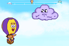 Dora the Explorer: Dora's World Adventure (Game Boy Advance) screenshot: Autoscroller level for travelling