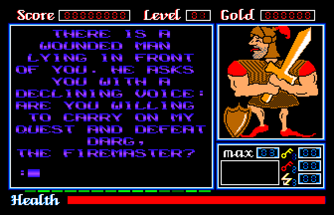 Gate (Apple IIgs) screenshot: Meeting a Prisoner