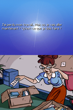 TINCan! Escape (Nintendo DS) screenshot: Game Over (French)