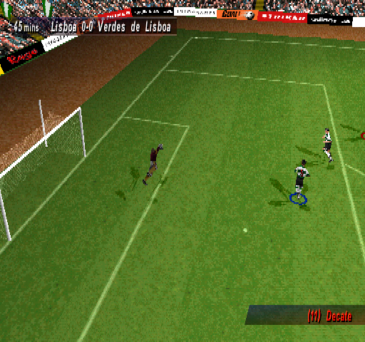 Striker Pro 2000 (PlayStation) screenshot: GK in action