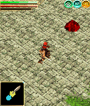 Xanadu Next (N-Gage) screenshot: Some aggressive red goo in your way. Not very original.