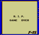 F-15 Strike Eagle (Game Gear) screenshot: Game over