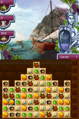 Jewel Master: Cradle of Athena (Nintendo DS) screenshot: Level 1